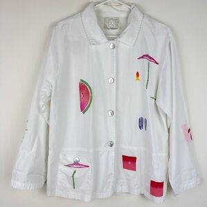 Vintage Play Alegre Hand Painted Beach Blouse